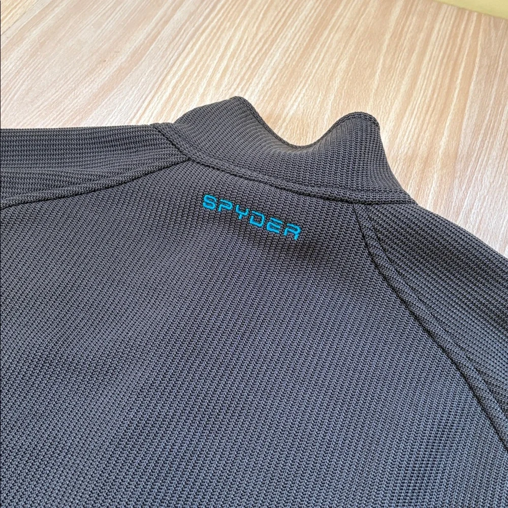 Spyder core sweater 1/4 zip jacket black gray